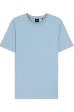 T-Shirt aus Baumwoll-Jersey mit Logo-Patch