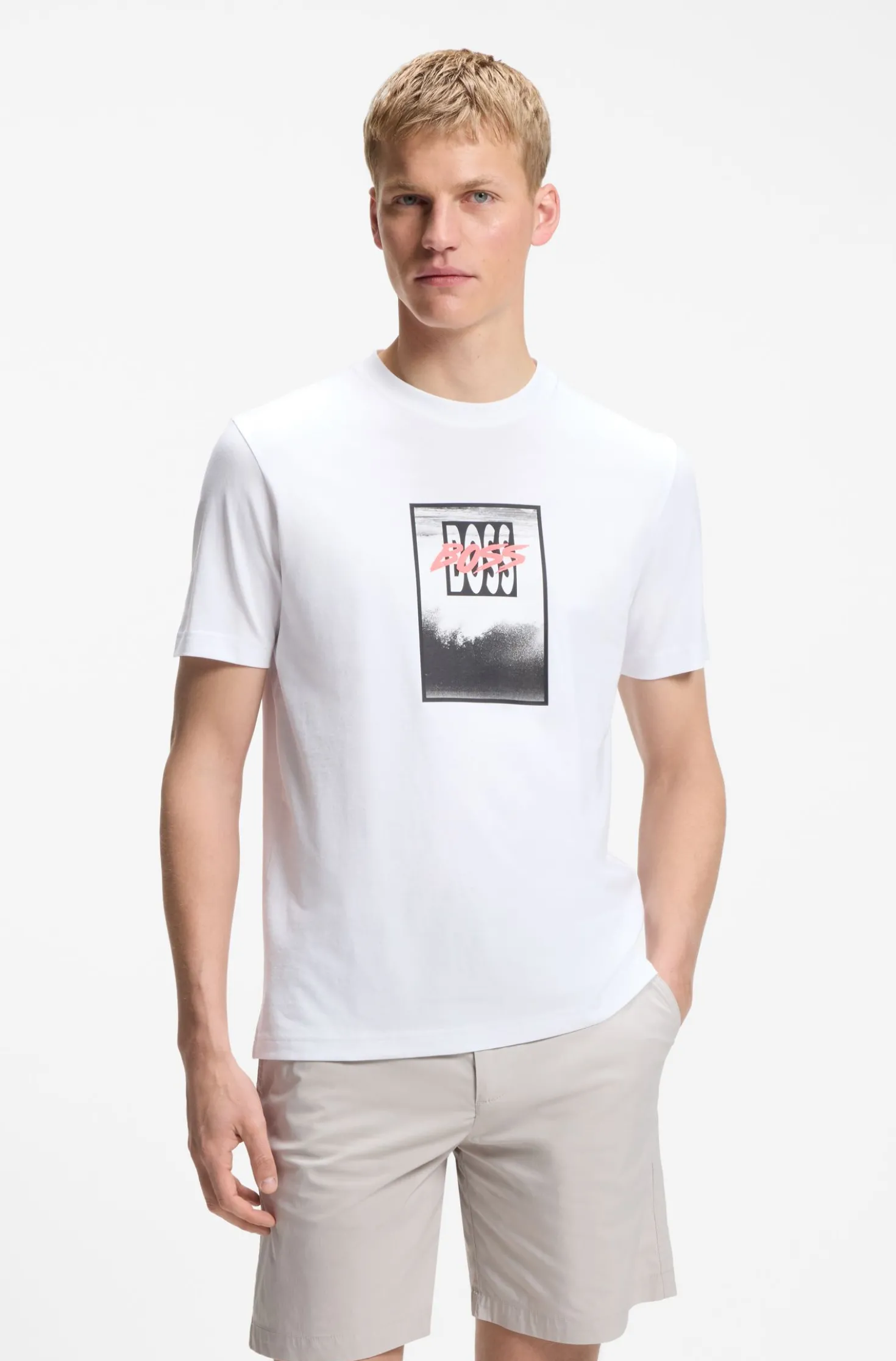 T-Shirt aus Baumwoll-Jersey mit Artwork-Print