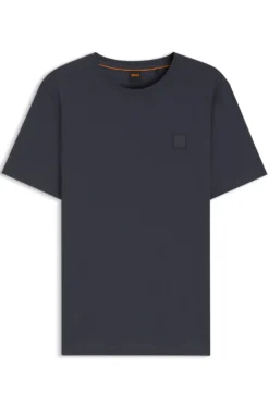 T-Shirt aus Baumwoll-Jersey mit Logo-Patch