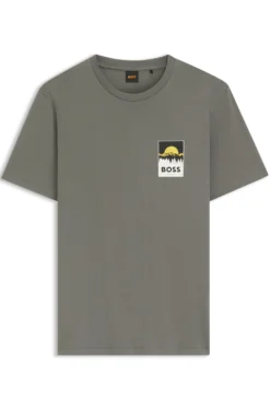 T-Shirt aus Baumwoll-Jersey mit Logo-Artwork