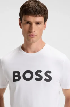 T-Shirt aus Baumwoll-Jersey mit großem Logo-Print