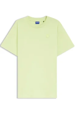 T-Shirt aus Baumwoll-Jersey mit Happy HUGO Logo