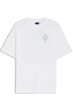 T-Shirt aus Baumwoll-Jersey mit Artwork-Print