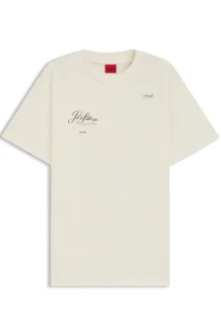 T-Shirt aus Baumwoll-Jersey mit Pariser Grafik-Print