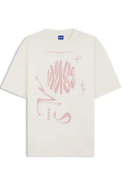 T-Shirt aus Baumwoll-Jersey mit Artwork