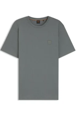T-Shirt aus Baumwoll-Jersey mit Logo-Patch