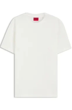 T-Shirt aus Baumwoll-Mix mit Knitteroptik