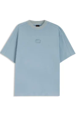 T-Shirt aus Interlock-Baumwolle mit Logo-Artwork