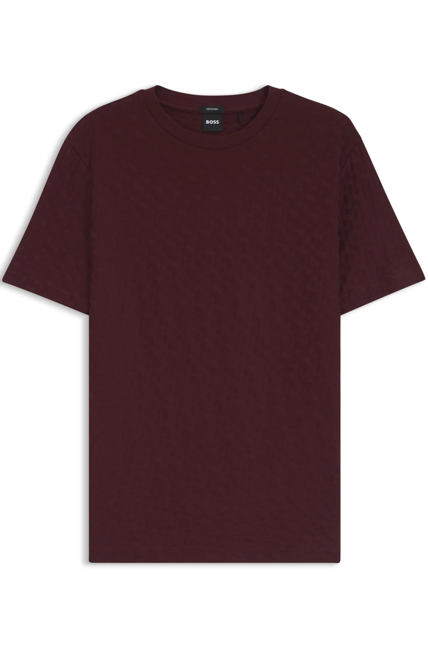 T-Shirt aus merzerisierter Baumwolle mit Jacquard-Monogrammen