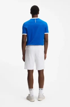 T-Shirt aus Stretch-Baumwolle mit Landesflagge und Logo