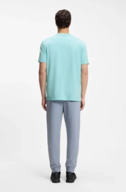 T-Shirt aus Stretch-Baumwolle mit Logo-Detail