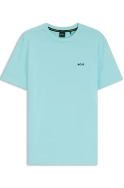 T-Shirt aus Stretch-Baumwolle mit Logo-Detail