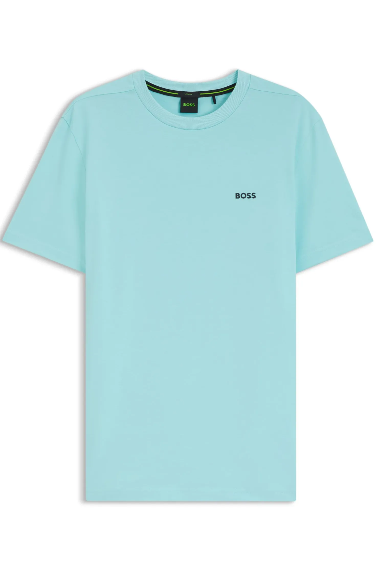 T-Shirt aus Stretch-Baumwolle mit Logo-Detail