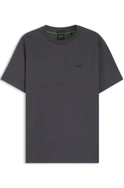 T-Shirt aus Stretch-Baumwolle mit Logo-Detail