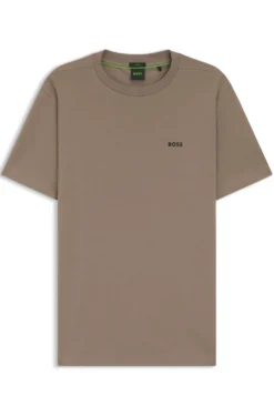 T-Shirt aus Stretch-Baumwolle mit Logo-Detail