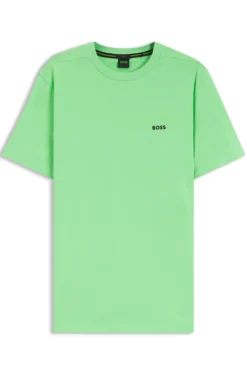 T-Shirt aus Stretch-Baumwolle mit Logo-Detail