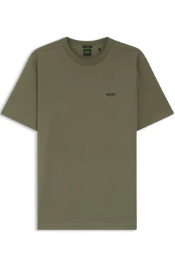 T-Shirt aus Stretch-Baumwolle mit Logo-Detail