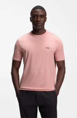 T-Shirt aus Stretch-Baumwolle mit Logo-Detail