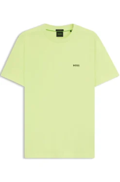 T-Shirt aus Stretch-Baumwolle mit Logo-Detail