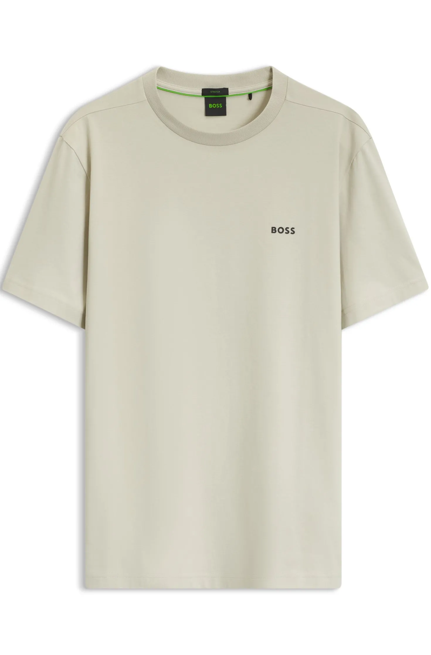 T-Shirt aus Stretch-Baumwolle mit Logo-Detail