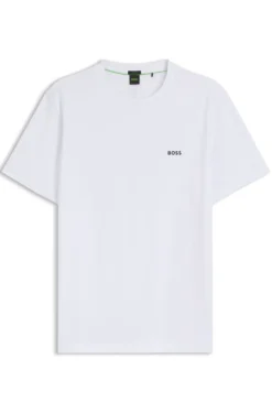 T-Shirt aus Stretch-Baumwolle mit Logo-Detail