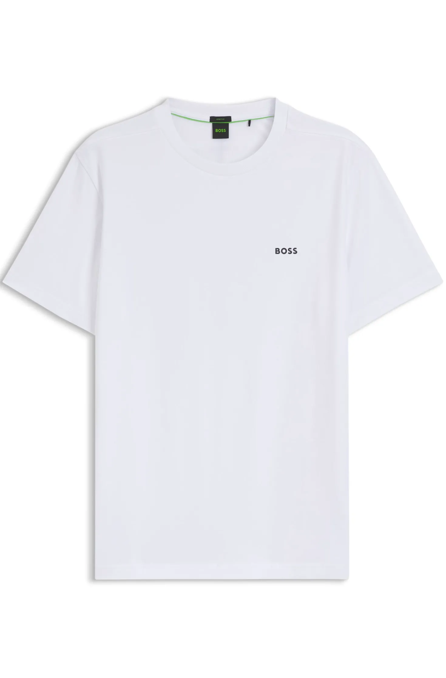 T-Shirt aus Stretch-Baumwolle mit Logo-Detail