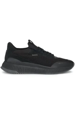 TTNM EVO Sneakers mit gestricktem Obermaterial und Velourslederdetails