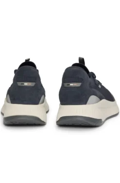 TTNM EVO Sneakers mit gestricktem Obermaterial und Velourslederdetails