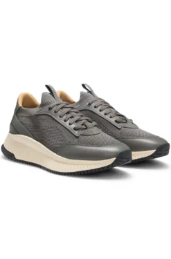 TTNM EVO Sneakers mit gestricktem Obermaterial und Lederdetails