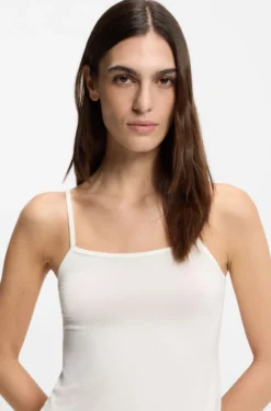 Unterhemd aus Stretch-Jersey mit verstellbaren Riemchen