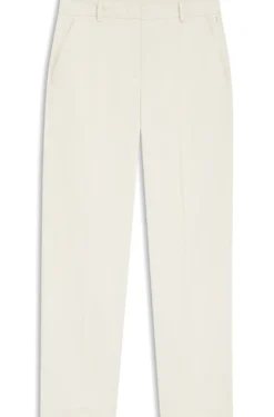 Verkürzte Tapered-Fit Hose aus elastischer Baumwolle