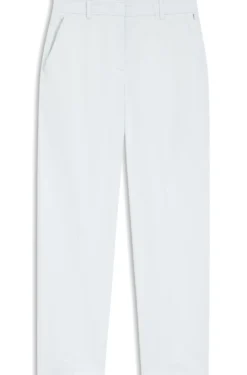 Verkürzte Tapered-Fit Hose aus elastischer Baumwolle