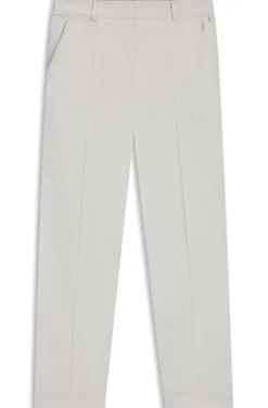 Verkürzte Tapered-Fit Hose aus elastischer Baumwolle