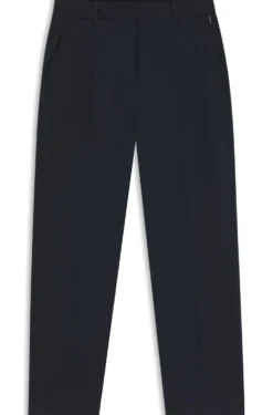 Verkürzte Tapered-Fit Hose aus elastischer Baumwolle