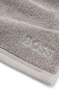 Waschlappen aus ägäischer Baumwolle mit Logo-Stickerei