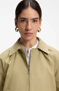 Wasserabweisende Jacke aus Baumwoll-Mix