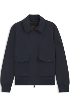 Wasserabweisende Jacke aus Crinkle-Gewebe