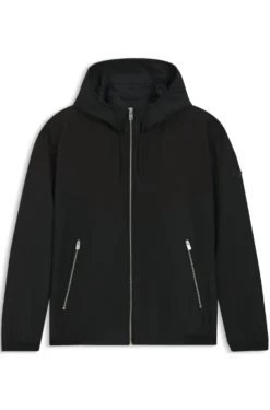Wasserabweisende Jacke aus Mikrofaser-Popeline mit Kapuze
