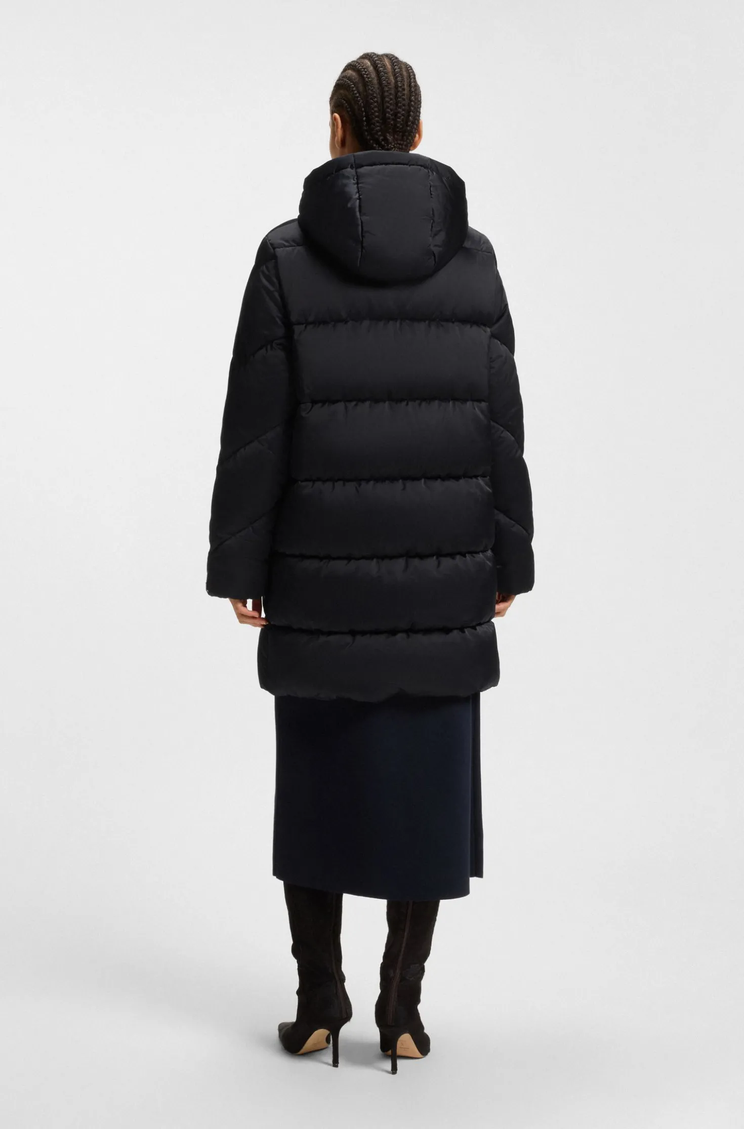 Wasserabweisende Jacke mit Absteppungen und Papeln
