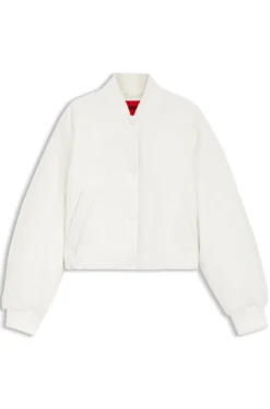 Wasserabweisende Jacke mit Chiffon-Overlay