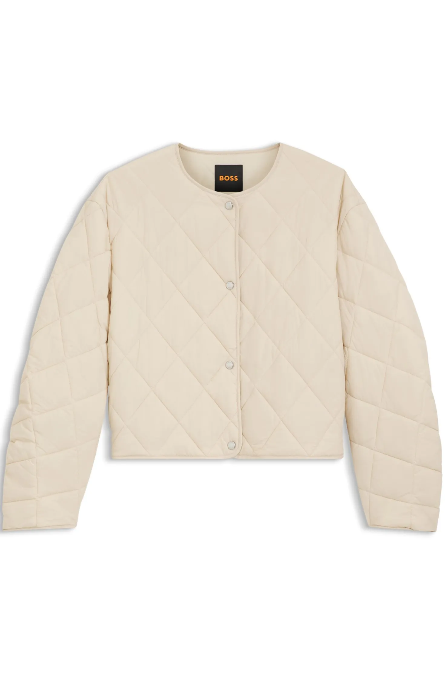 Wasserabweisende Jacke mit Rautensteppung
