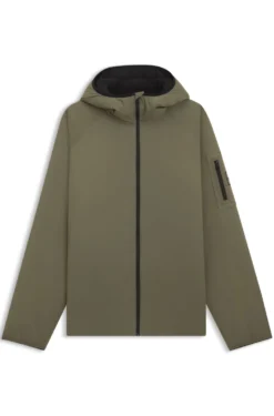 Wasserabweisende Jacke mit verstellbarem Saum