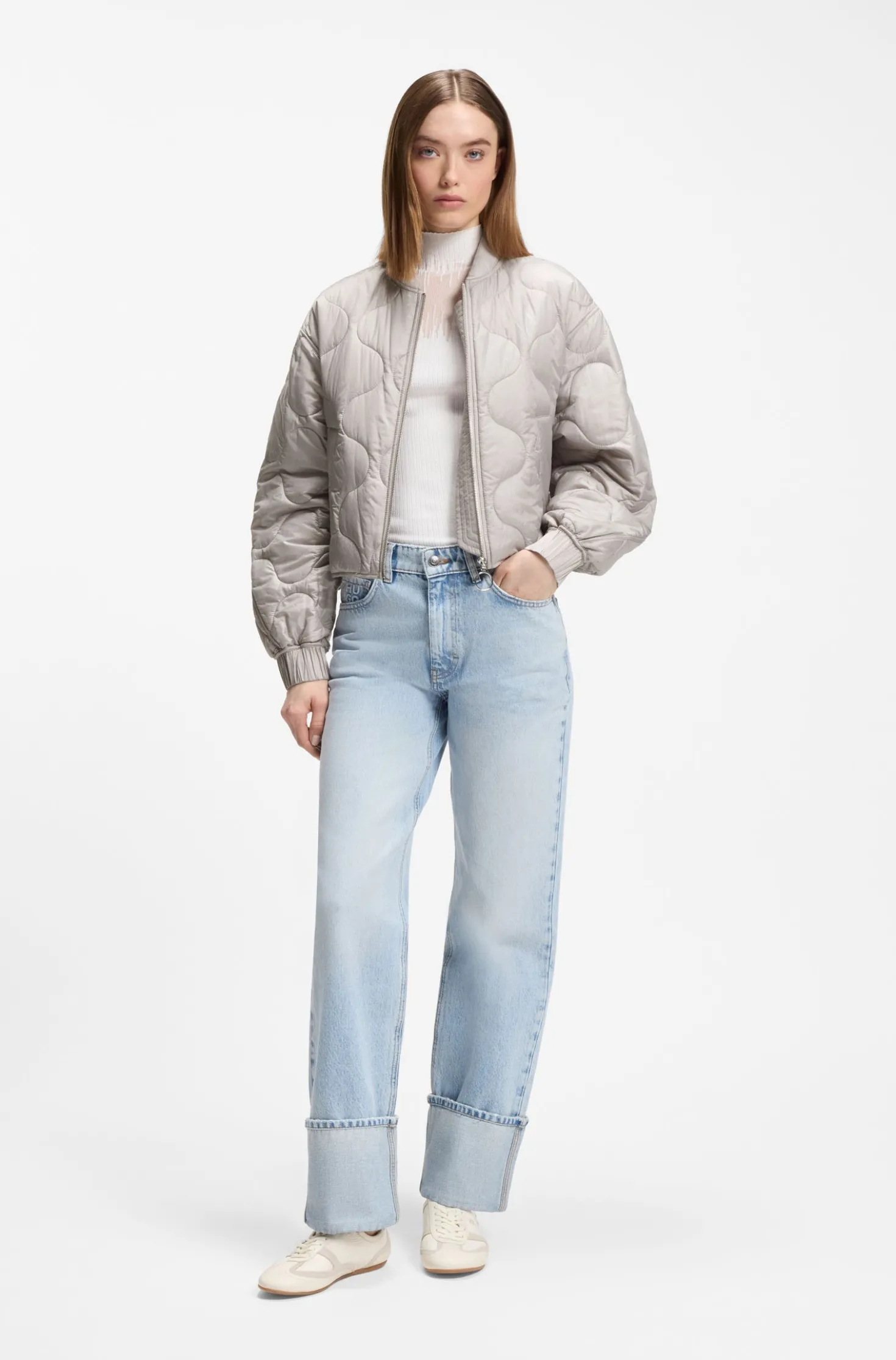 Wasserabweisende Jacke mit Zwiebelsteppung