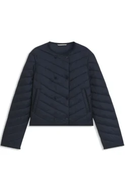 Wasserabweisende Jacke mit zweireihiger Knopfleiste