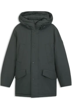 Wasserabweisender Parka mit Logo-Badge