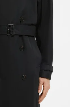 Wasserabweisender Trenchcoat aus Baumwoll-Twill