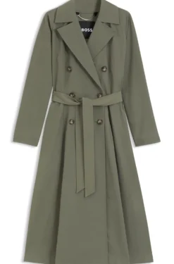 Wasserabweisender Trenchcoat mit Gürtel