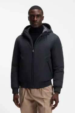 Wasserabweisende wattierte Jacke mit Double-B-Monogramm