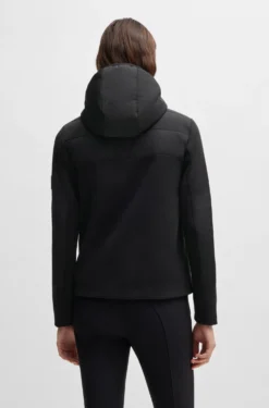 Wasserabweisende, wattierte Reitsport-Hybrid-Jacke