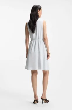 Wickelkleid mit Gürtel aus softem Krepp